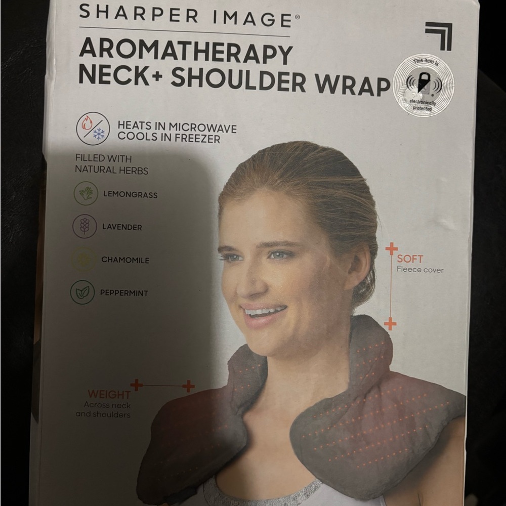 Sharper Image Gray Herbal Therapy Comfort Wrap